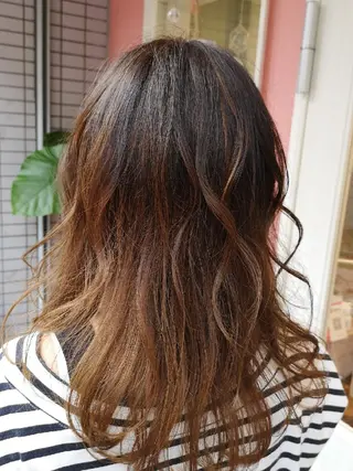 セミロング カラー スミダ モモコのヘアスタイル