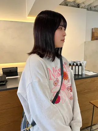 ミディアム カラー すみか / カットモデル募集のヘアスタイル