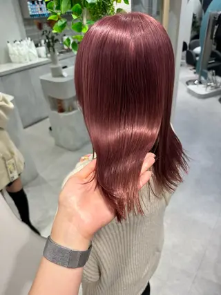 ミディアム カラー 高畑 恵莉 👒 暖色 / 艶髪 🧺のヘアスタイル