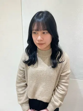 セミロング カラー 🌟当日予約OK🌟 西野楓加のヘアスタイル
