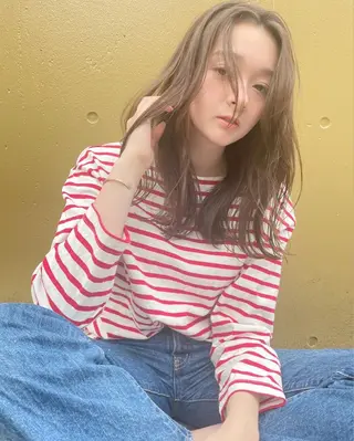 セミロング カラー 【透明感カラー】💠 TETSUのヘアスタイル