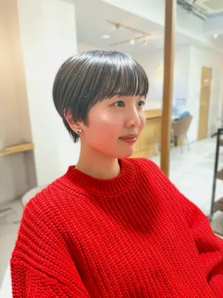 ショート カラー 安永 涼のヘアスタイル