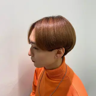 ショート カラー パーマ ヘアアレンジ メンズ パーソナルカラー合わ せたカラー🤍なつみのヘアスタイル