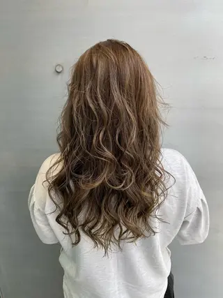 ロング カラー brace今里店店長 加井直樹のヘアスタイル