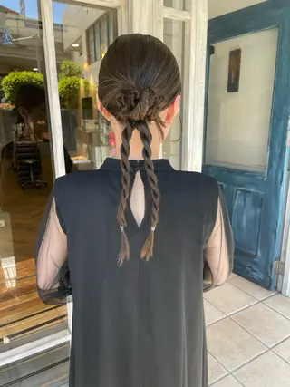 ヘアアレンジ 🙃 透明感カラー/ボブのヘアスタイル