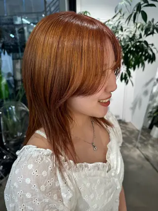 セミロング カラー ご予約は2月まで！ maho‪🐈🎀のヘアスタイル