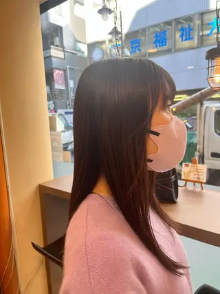 ロング 田畑 優希のヘアスタイル