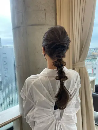 ヘアアレンジ 🍪ﾖｼｲﾊﾙﾈ🍪 ﾗﾍﾞﾝﾀﾞｰｶﾗｰのヘアスタイル