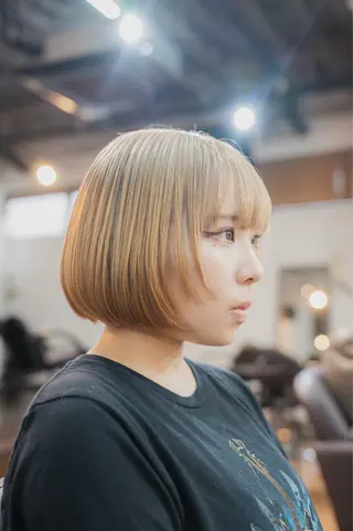 ショート ショート/ボブ ハイトーン❤️原航平のヘアスタイル