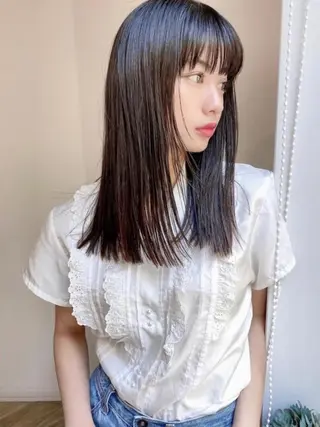 セミロング カラー ママ美容師🧸谷山 潮音/ReFa取扱店のヘアスタイル