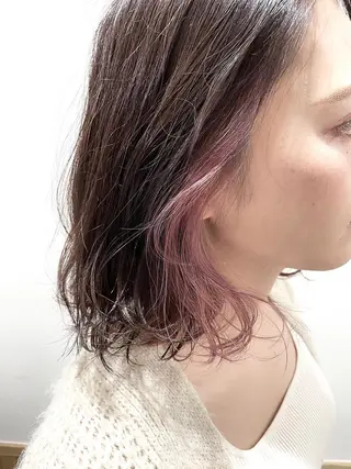 ショート カラー ヘアアレンジ 吉田裕太/ハイライト ダブルカラーのヘアスタイル