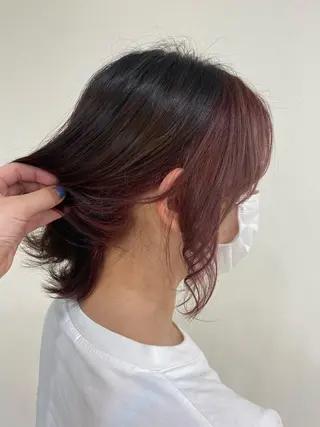 ミディアム 内田 遥香のヘアスタイル