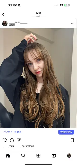 ロング カラー 大人な抜け感レイヤー remi🖤のヘアスタイル