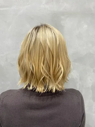 ミディアム 村山 豪歩のヘアスタイル