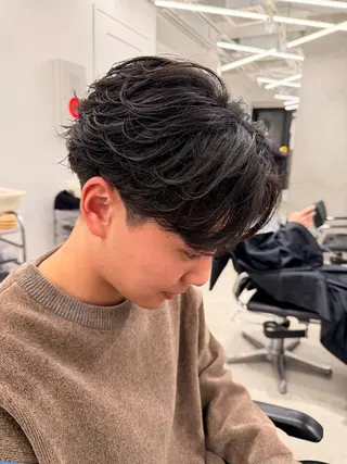 パーマ メンズ メンズ/シャドウ/ 波巻き/kyogoのヘアスタイル