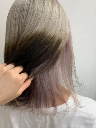 ミディアム カラー ヘアアレンジ 近藤千翔🩵 髪質改善Periodのエステ・リラクイメージ