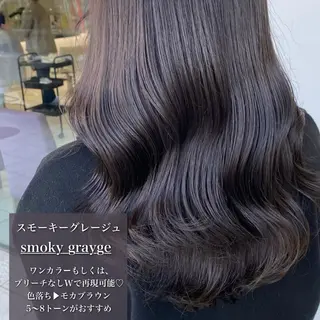 カラー 透明感カラー💎 岩崎美優のヘアスタイル