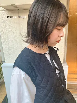ショート カラー 透明感カラー👑 井上美乃里のヘアスタイル