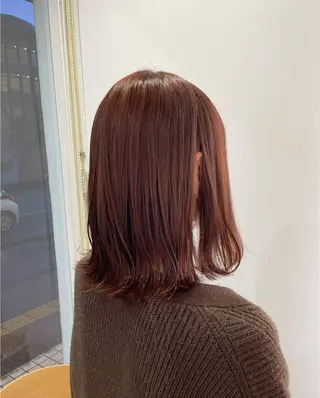 ミディアム カラー 佐々木 美帆のヘアスタイル