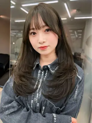ロング カラー レイヤー/縮毛矯正 のマスター【タケル】のヘアスタイル