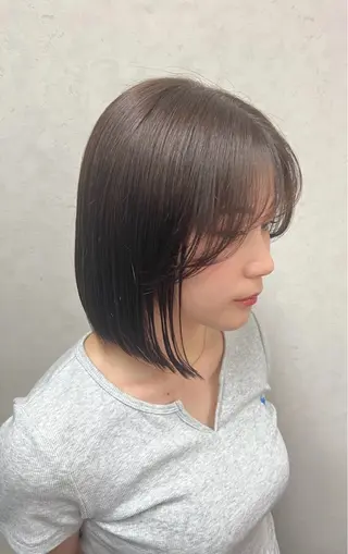 ミディアム ボブ／ストレート🎀 harukaのヘアスタイル