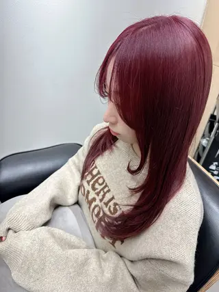 ロング カラー 艶髪改善師/高橋潤 /縮毛矯正のヘアスタイル