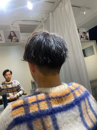 ショート メンズ 縮毛矯正とレイヤー カット/杉村凜汰郎のヘアスタイル