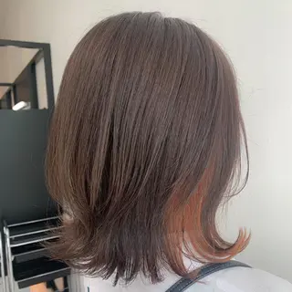 ミディアム カラー 村山 美空のヘアスタイル