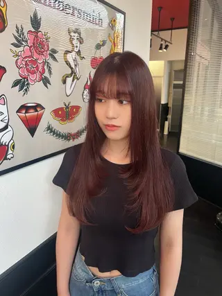 ロング スズキ リコのヘアスタイル