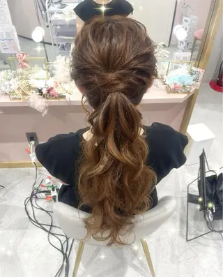 ヘアアレンジ lien eriiのヘアスタイル