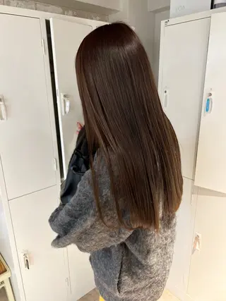 ロング カラー 渋谷　今泉ひろき 髪質改善×美髪矯正のヘアスタイル
