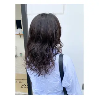 セミロング パーマ 菊池大一 溝の口パーマのヘアスタイル