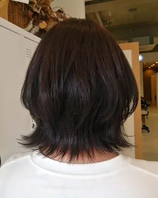 カラー ショート 藤原仁美/レイヤー /透明感カラーのヘアスタイル