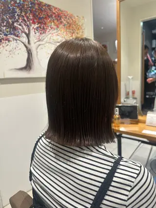ミディアム カラー パーマ 田畑 あやののヘアスタイル