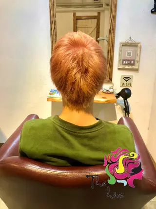 ショート カラー メンズ Hair salon The hiveのヘアスタイル