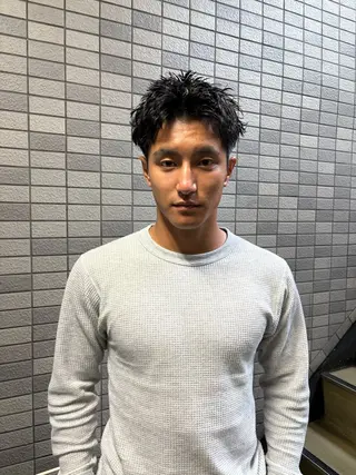 ショート パーマ メンズ 💈メンズ短髪特化 ✂︎伊藤大輝💈のヘアスタイル