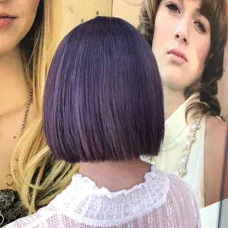 ショート カラー 丸みショートボブ/ タッセルボブ 吉野のヘアスタイル