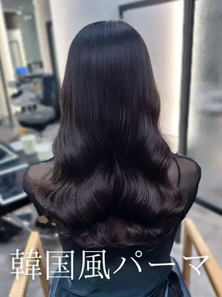 セミロング 韓国風パーマ/ 韓国ヘア/大森千寛のヘアスタイル
