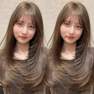 ロング カラー レイヤー/髪質改善 Lond ambreのヘアスタイル