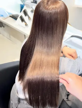 ロング 美髪縮毛矯正/ 似合わせ🔹田中 守のヘアスタイル