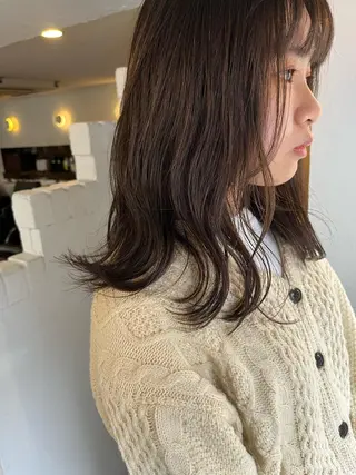 セミロング カラー ヘアアレンジ 眠れるヘッドスパ✨ chacoのヘアスタイル