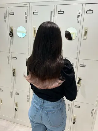 ロング カラー ピンクカラー🎀/ ミルクティー🍼花音のヘアスタイル