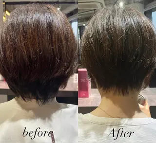 ショート ショート/脱白髪染め ☆宇﨑悠実のヘアスタイル