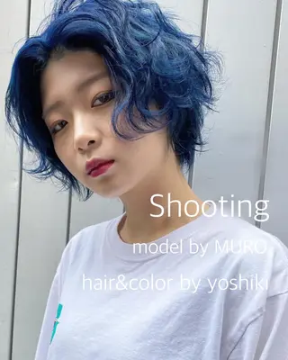 ショート カラー 🧡色落ちまで2度綺 麗なカラー🧡ヨシキのヘアスタイル