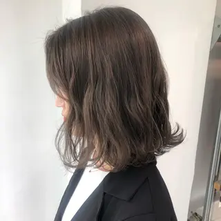 ミディアム カラー ヘアアレンジ 完全💗マンツーマン marinのヘアスタイル