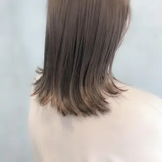 ミディアム カラー ヘアアレンジ ミニボブ/ブリーチ 🌈MISATOのヘアスタイル