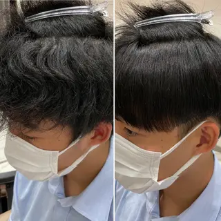 ショート パーマ メンズ 【メンズ縮毛矯正】 田中秀斗のヘアスタイル