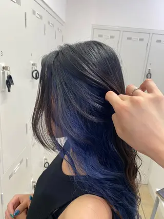 ロング カラー ハードパーマ Rico💜のヘアスタイル