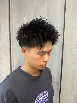 ショート メンズ TELA HAIR 副代表RIKUのヘアスタイル
