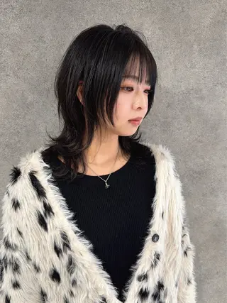 セミロング 髪質改善縮毛矯正 ◽️河野泰貴のヘアスタイル